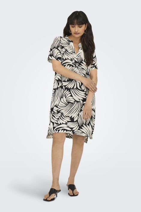 Only onlsusi life ss v-neck tunic dress